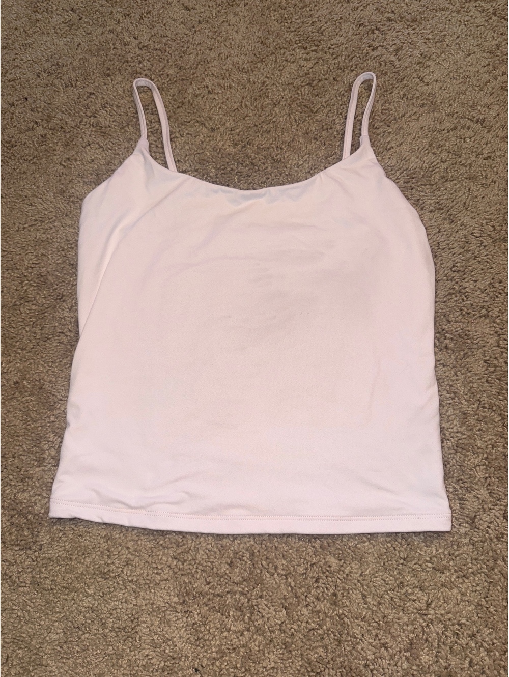 Trendy Queen Light Pink Spaghetti Strap Tank Top Size S